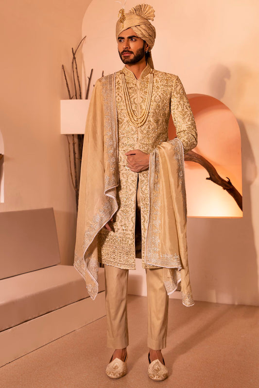 Mustard Yellow Kurta Set – Haldi Ceremony